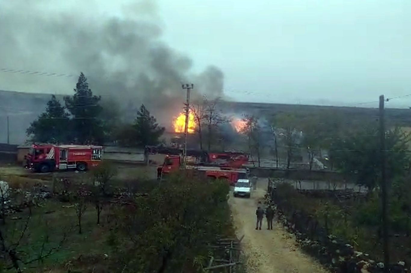 Çınar'da ders saatinde okulda korkutan anlar