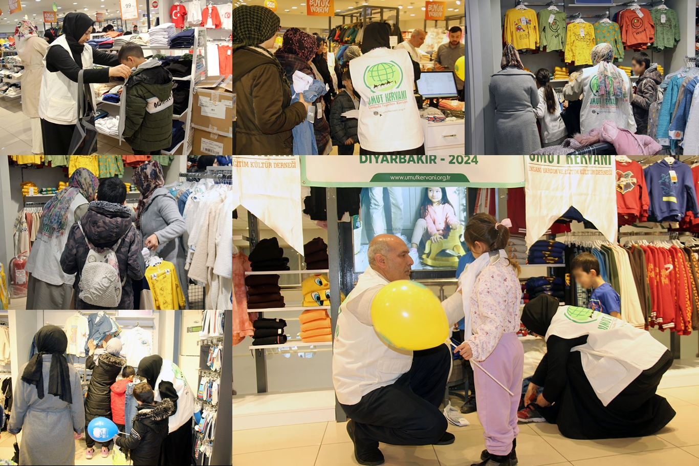 Diyarbakır'da yüzlerce çocuğa bayram sevincini yaşatıyor