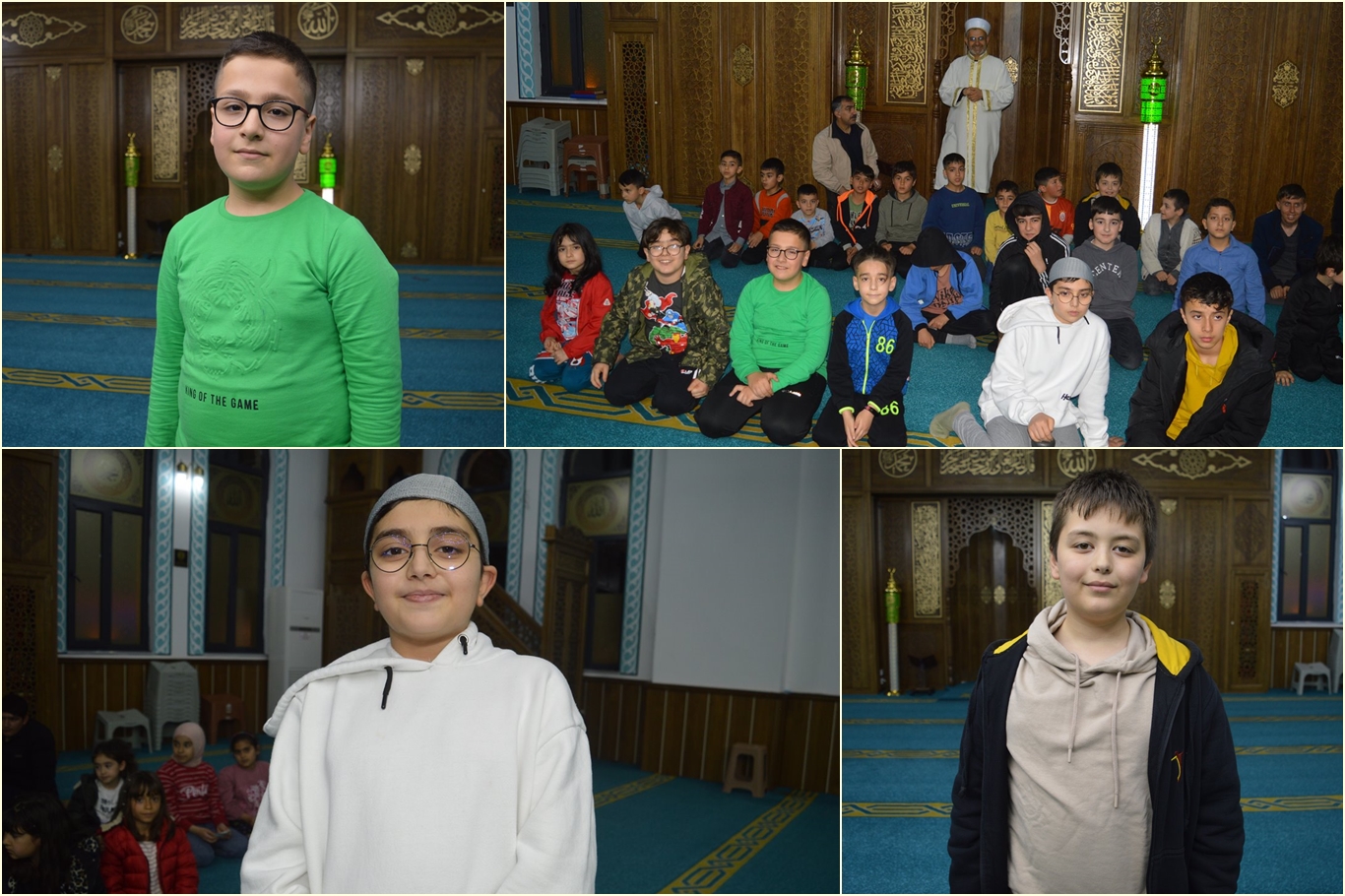 Cami imam hatibi teravih namazına devam eden çocukları ödüllendirdi