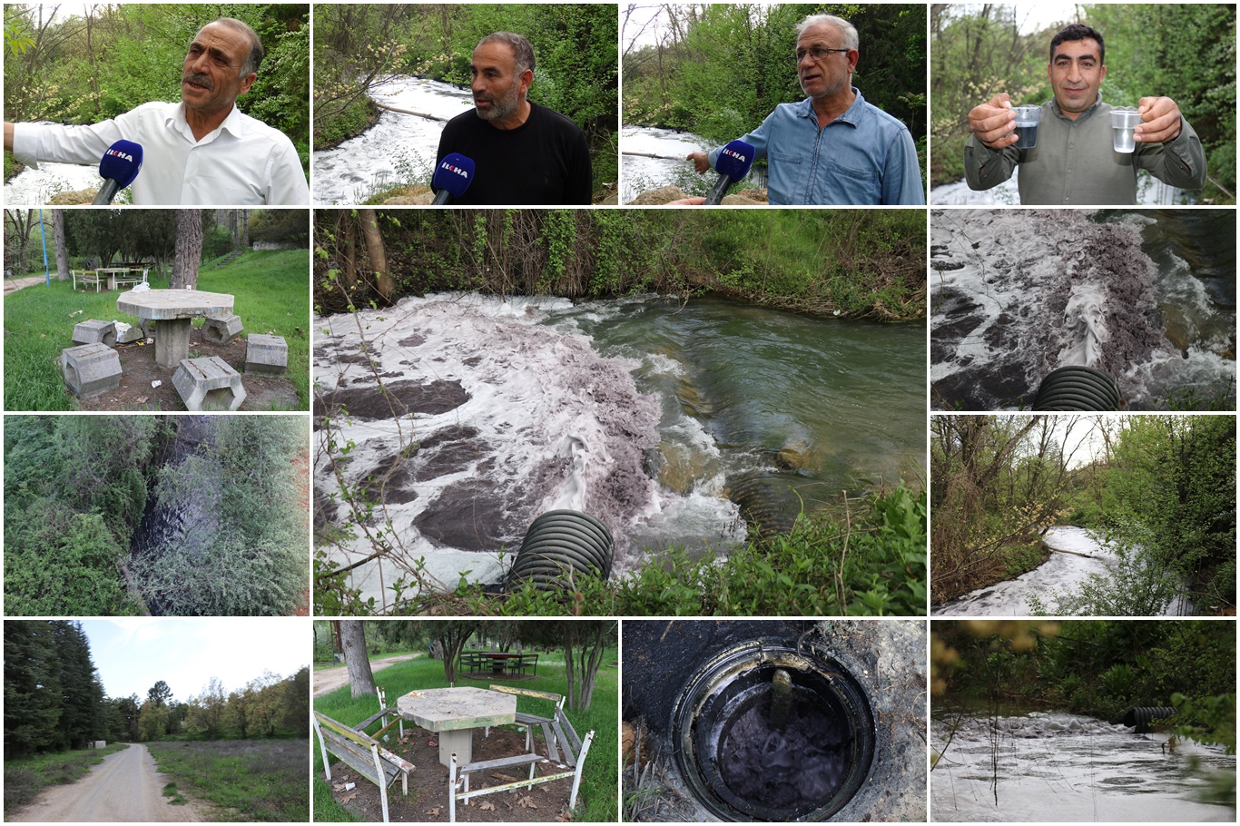 Şahnahan Deresi zehir sa&ccedil;ıyor: Mahalleli yetkililerden &ccedil;&ouml;z&uuml;m bekliyor