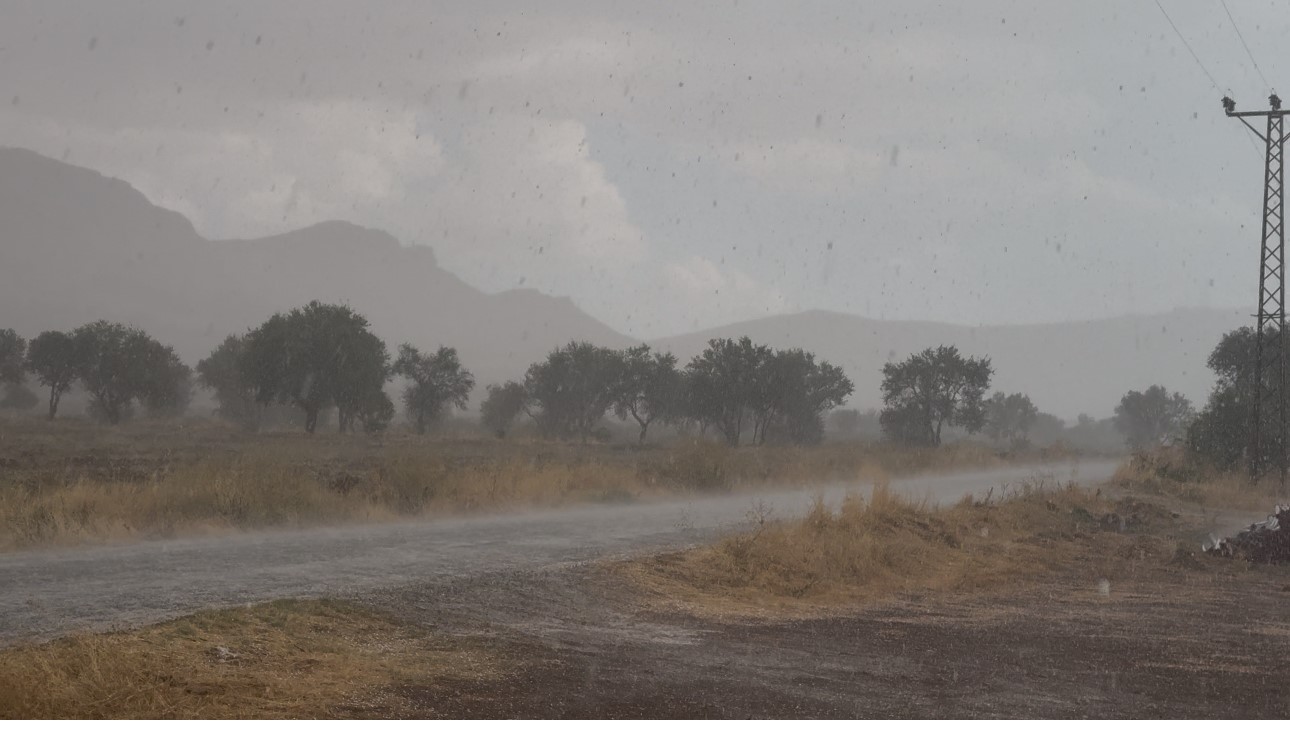 Mardin'de dolu yağışı hayatı olumsuz etkiledi
