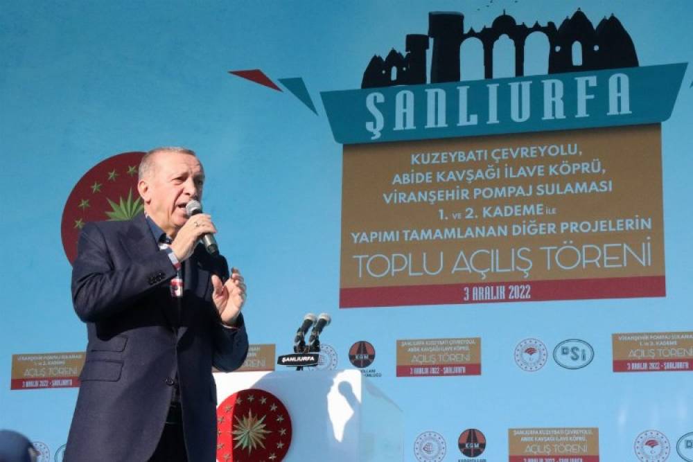 Erdoğan'dan Şanlıurfa'ya yatırım övgüsü