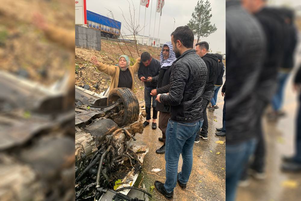 Yağışlı hava kazaya neden oldu: 2 yaralı