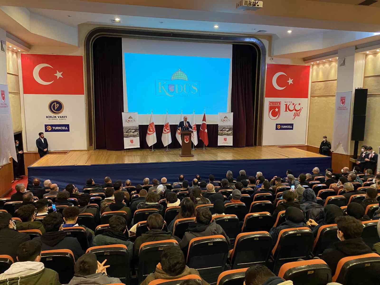 Numan Kurtulmuş “2022 Kudüs Yılı” açılış programında konuştu