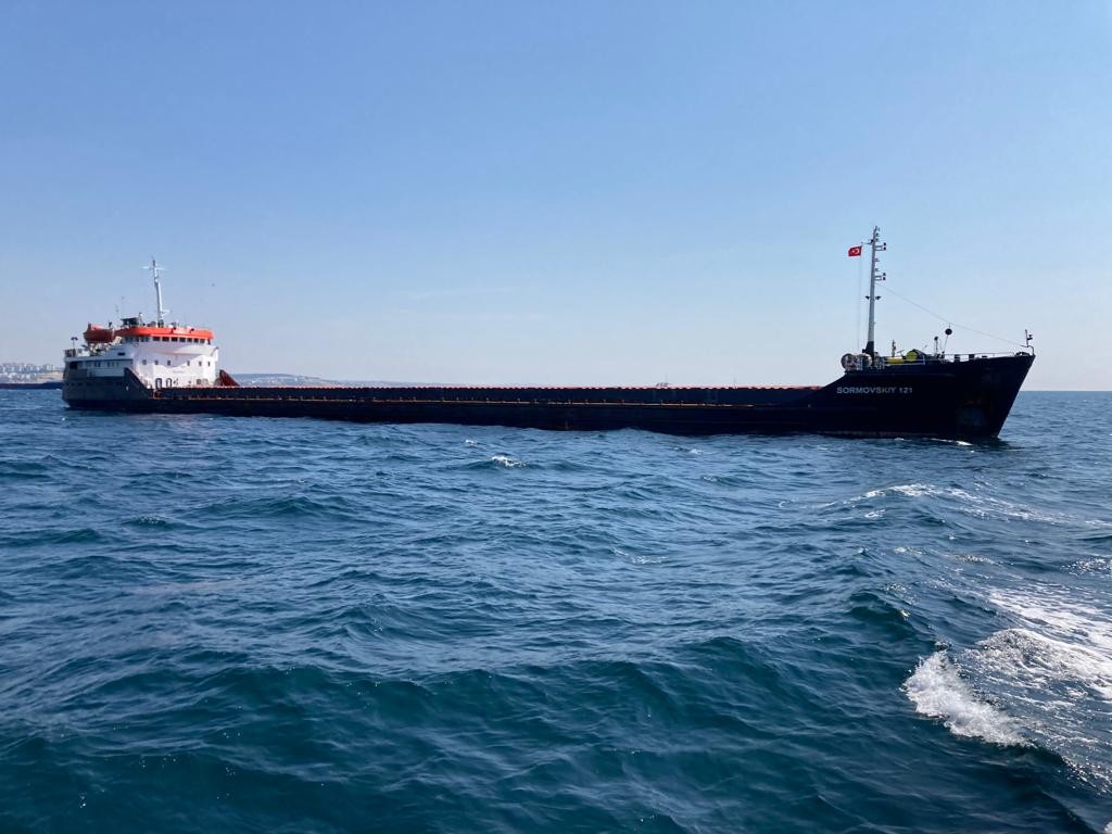 Ukrayna’dan tahıl taşıyan gemi Tekirdağ’a ulaştı