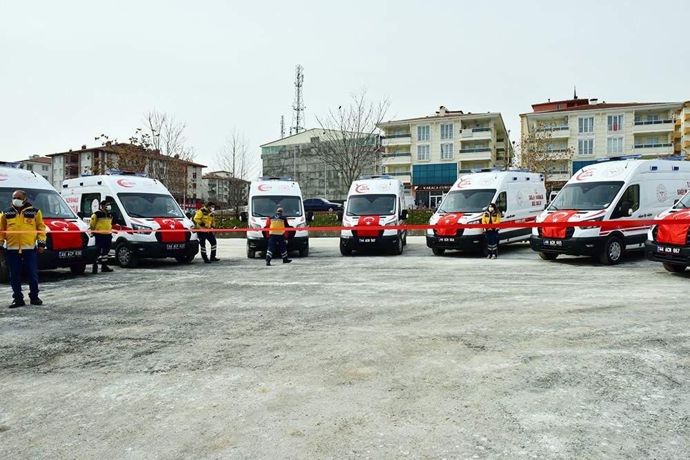 112’ye 9 ambulans takviyesi