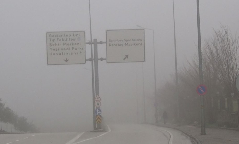 Gaziantep’te yoğun sis