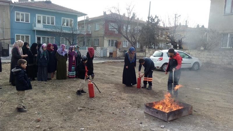 Yangın tatbikatı yapıldı