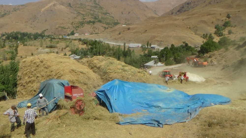 Çiftçilerin patoz mesaisi başladı