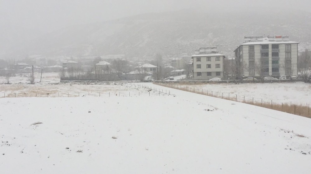 Bingöl karla beyaza büründü