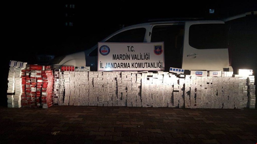 Mardin’de 18 bin 210 paket kaçak sigara ele geçirildi