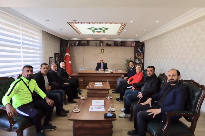 Spor camiasından Kaymakam Ayca’ya teşekkür ziyareti
