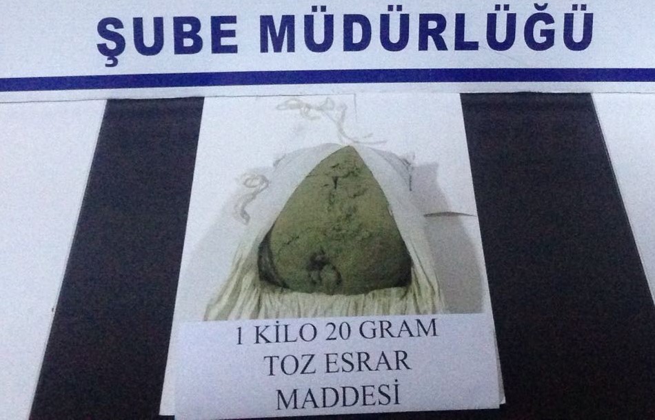Bingöl’de 2 kilo 370 gram toz esrar ele geçirildi