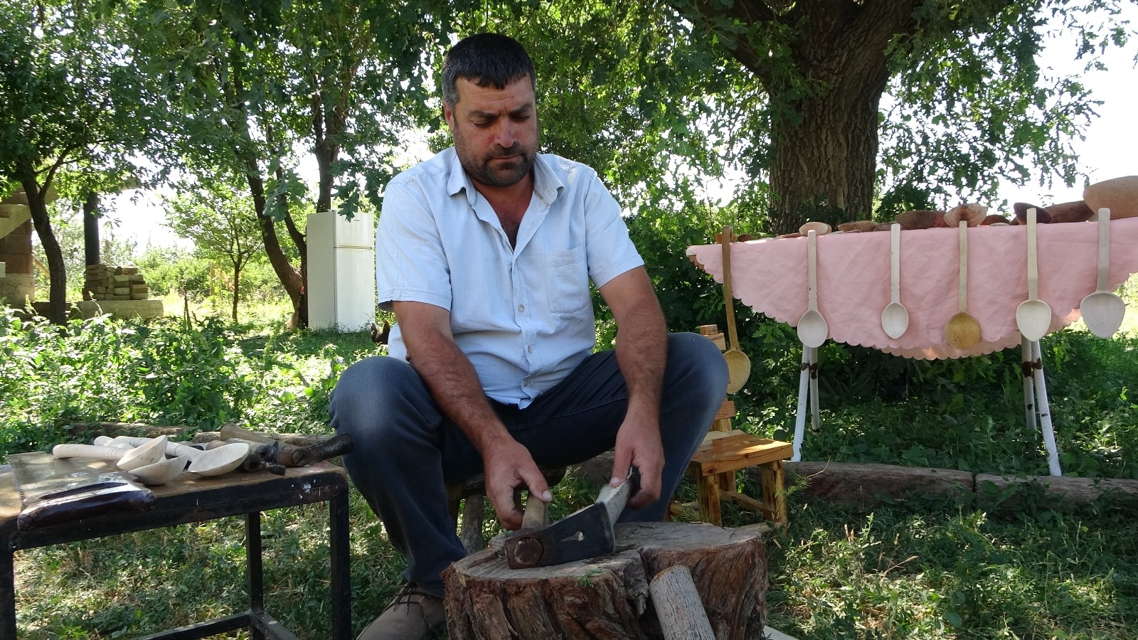 Dededen kalma şimşir kaşık geleneğini torunu sürdürüyor