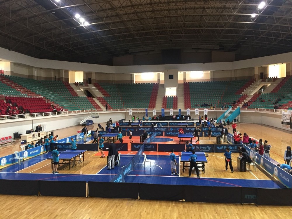 Diyarbakır’da masa tenisi çeyrek final müsabakaları sona erdi