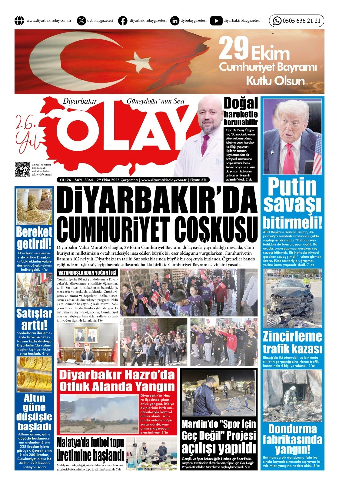 29 10 2025 Tarihli Gazetemiz