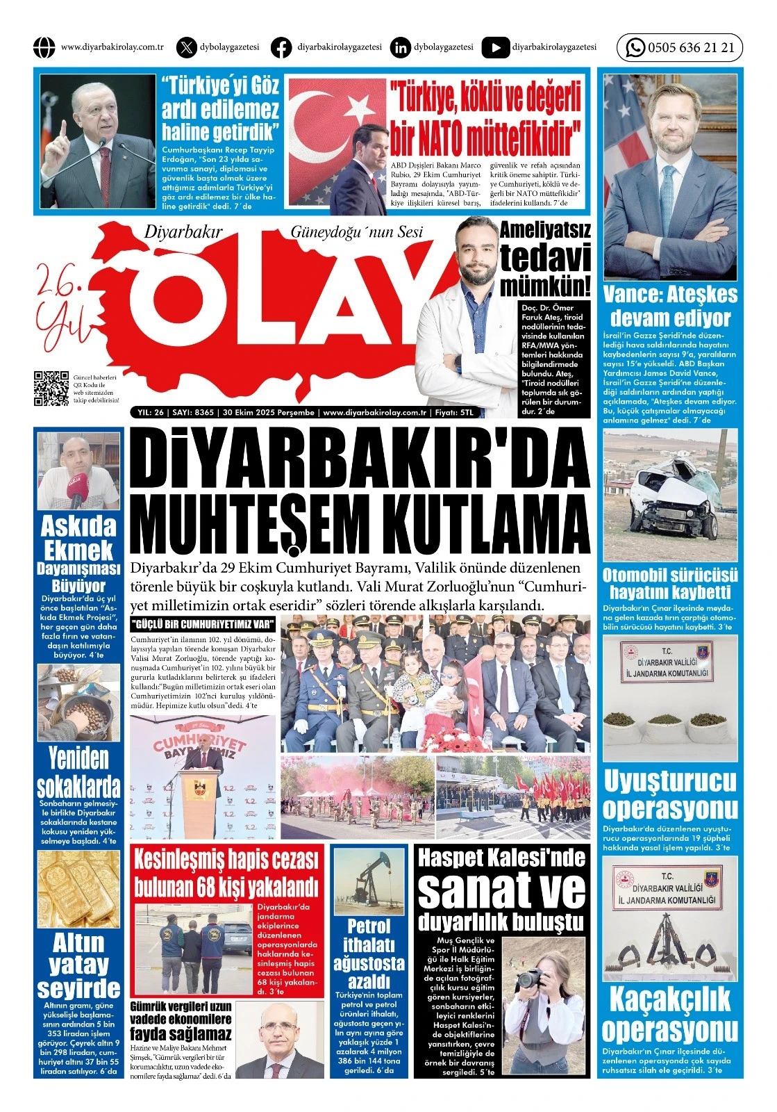 30 10 2025 Tarihli Gazetemiz