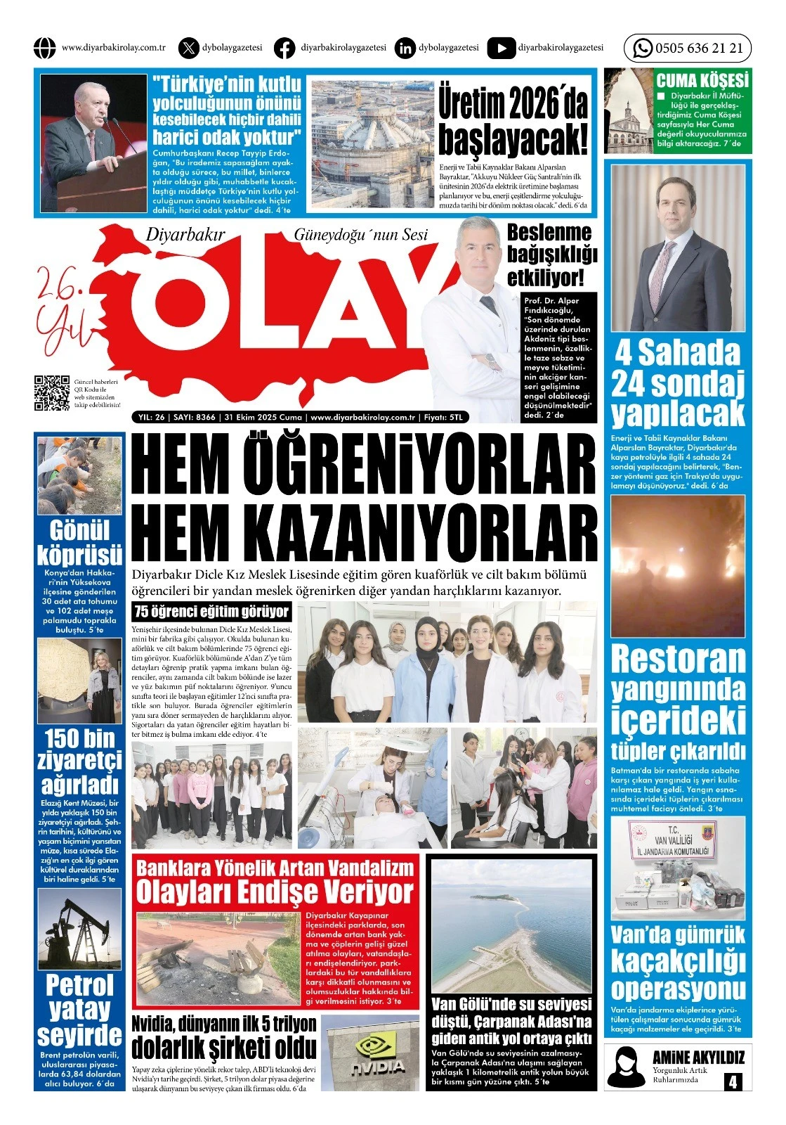 31 10 2025 Tarihli Gazetemiz