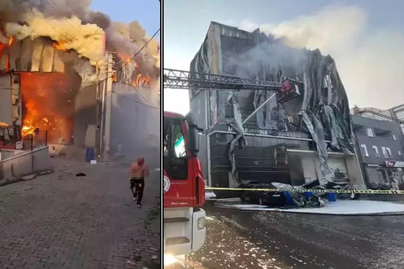 Kocaeli'de parfüm deposunda yangın faciası! 6 kişi hayatını kaybetti