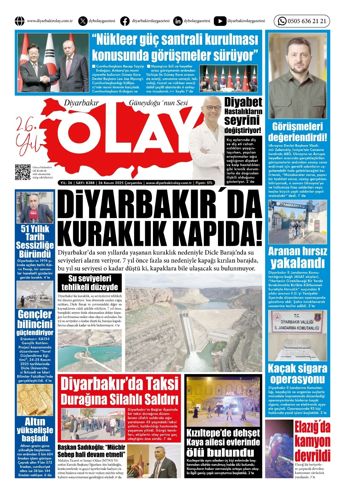 26 11 2025 Diyarbakır Olay Gazetesi