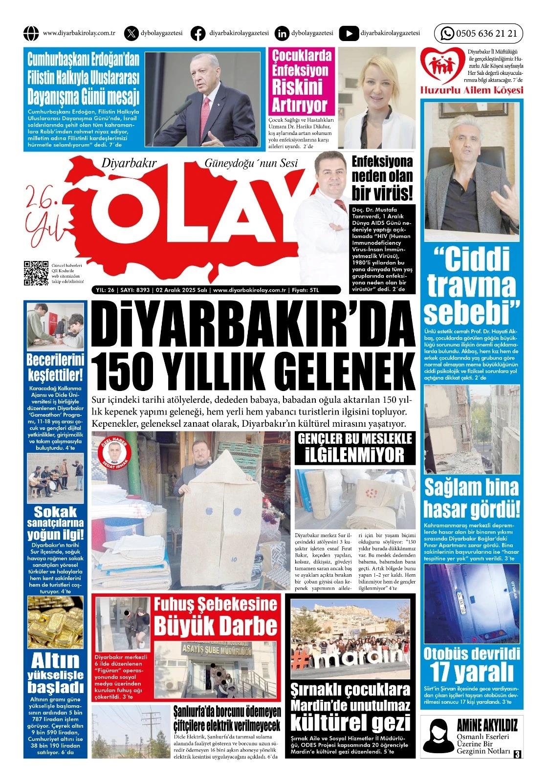 02 12 2025 Diyarbakır Olay Gazetesi