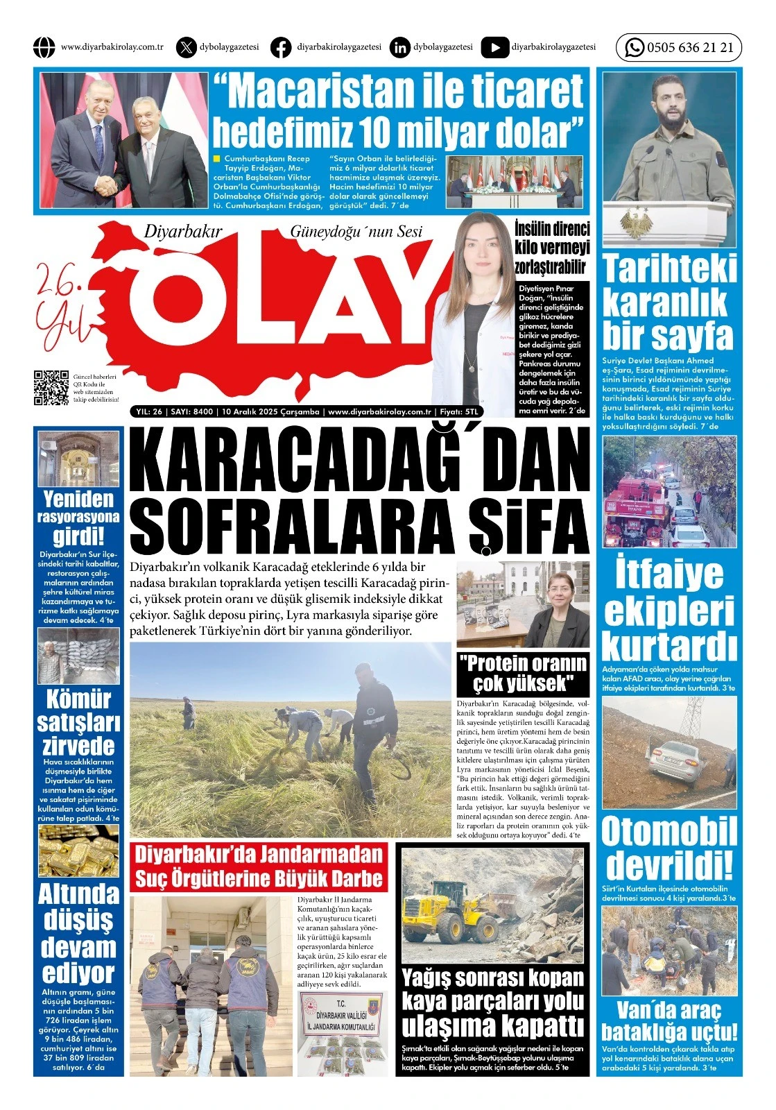 10 12 2025 Diyarbakır Olay Gazetesi