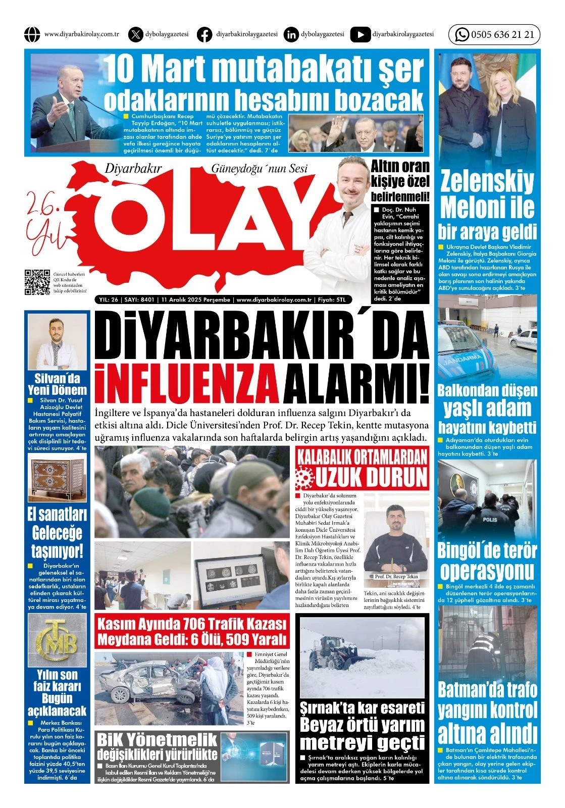 11 12 2025 Diyarbakır Olay Gazetesi