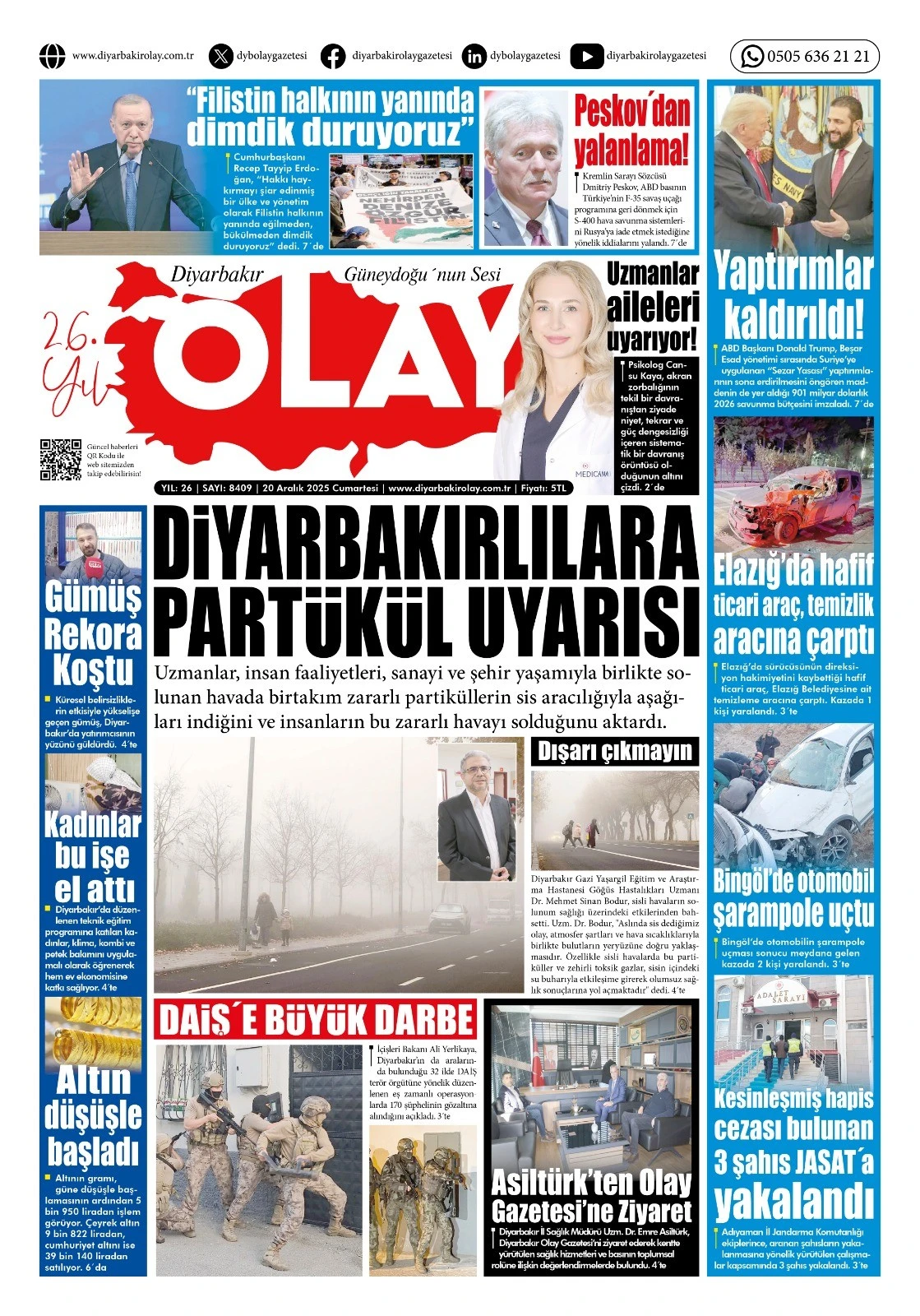 20 12 2025 Diyarbakır Olay Gazetesi