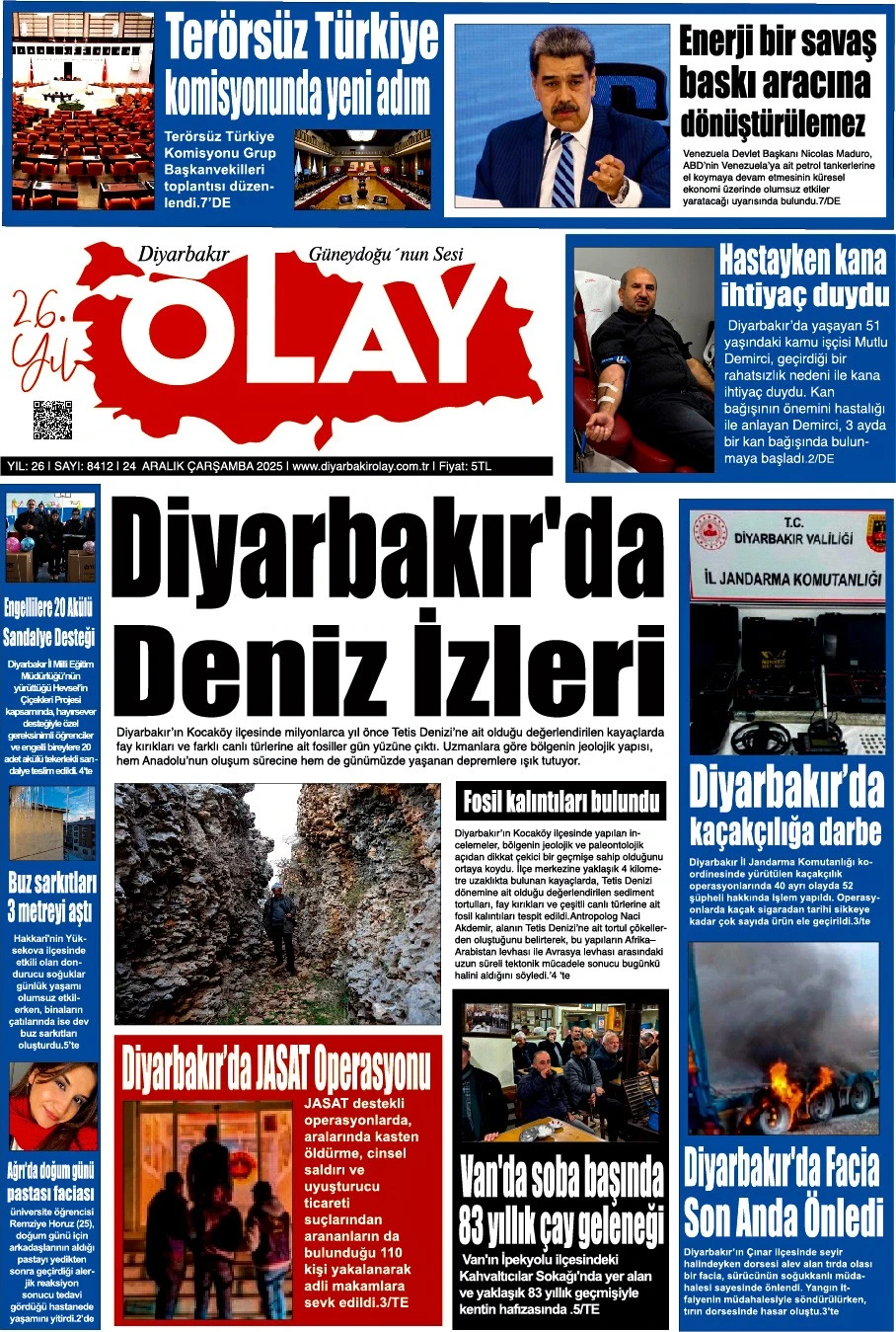 24 12 2025 Diyarbakır Olay Gazetesi