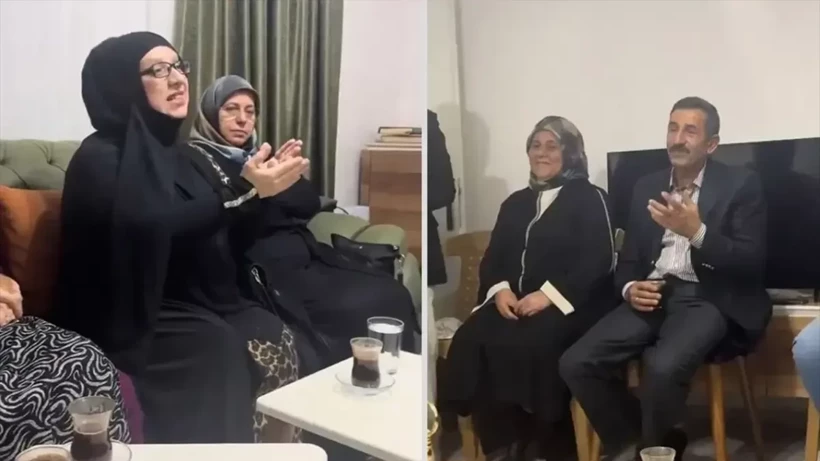 Damadın annesinin s&ouml;zlerinden sonra duygu dolu anlar...
