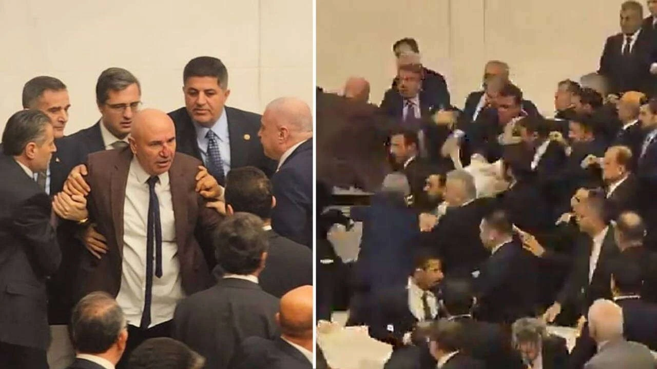 TBMM&rsquo;de yumruklu kavga