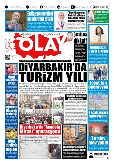 05 12 2025 Diyarbakır Olay Gazetesi