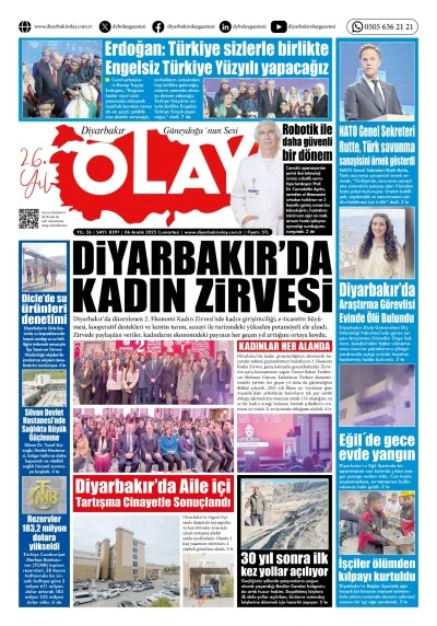06 12 2025 Diyarbakır Olay Gazetesi
