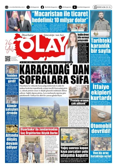 10 12 2025 Diyarbakır Olay Gazetesi