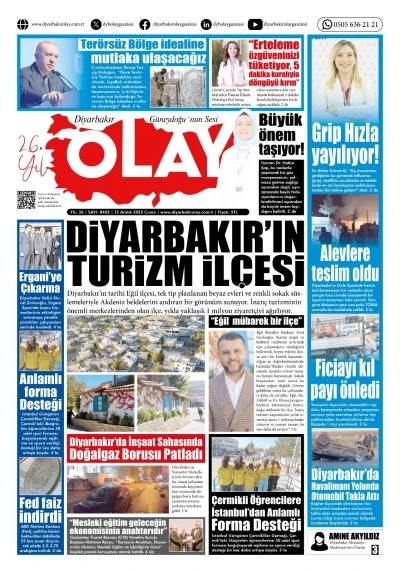 12 12 2025 Diyarbakır Olay Gazetesi