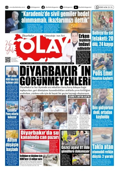18 12 2025 Diyarbakır Olay Gazetesi