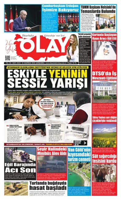 03.06.2026 Diyarbakır Olay Gazetesi
