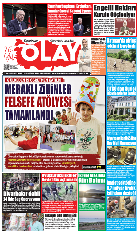 18.06.2026 Diyarbakır Olay Gazetesi