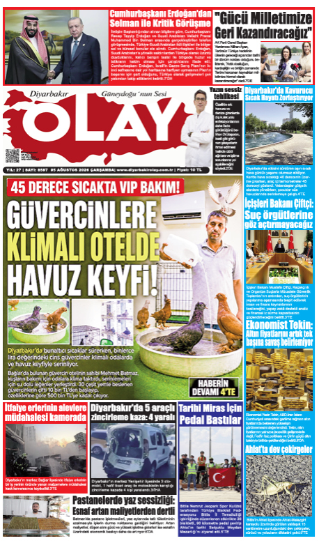 05.08.2026 Diyarbakır Olay Gazetesi