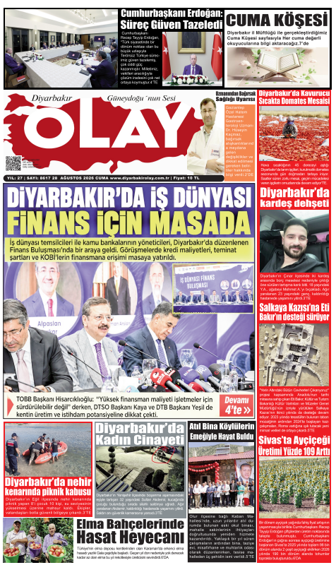 28.08.2026 Diyarbakır Olay Gazetesi