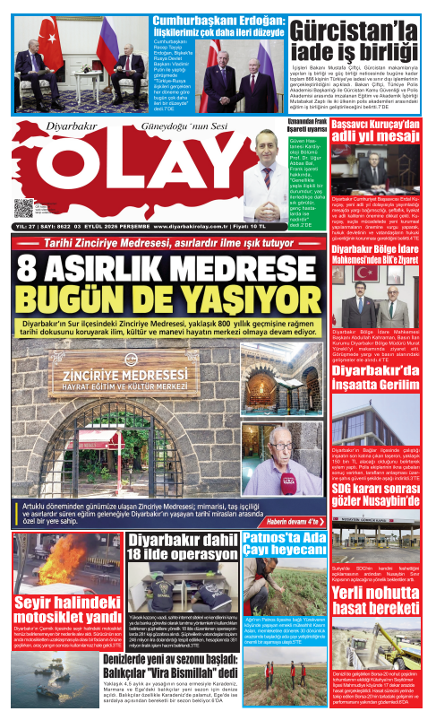 03.09.2026 Diyarbakır Olay Gazetesi