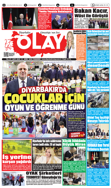 01.10.2026 Diyarbakır Olay Gazetesi