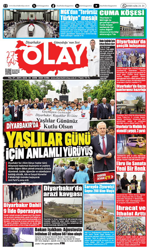 02.10.2026 Diyarbakır Olay Gazetesi