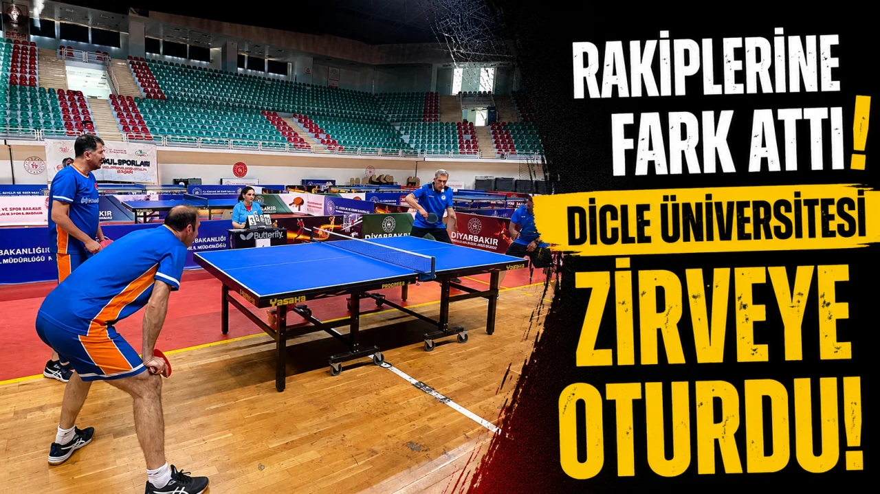 Dicle Üniversitesi Masa Tenisinde Zirveye Çıktı