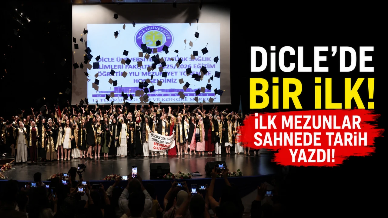 Dicle Üniversitesi’nde Tarihi Mezuniyet