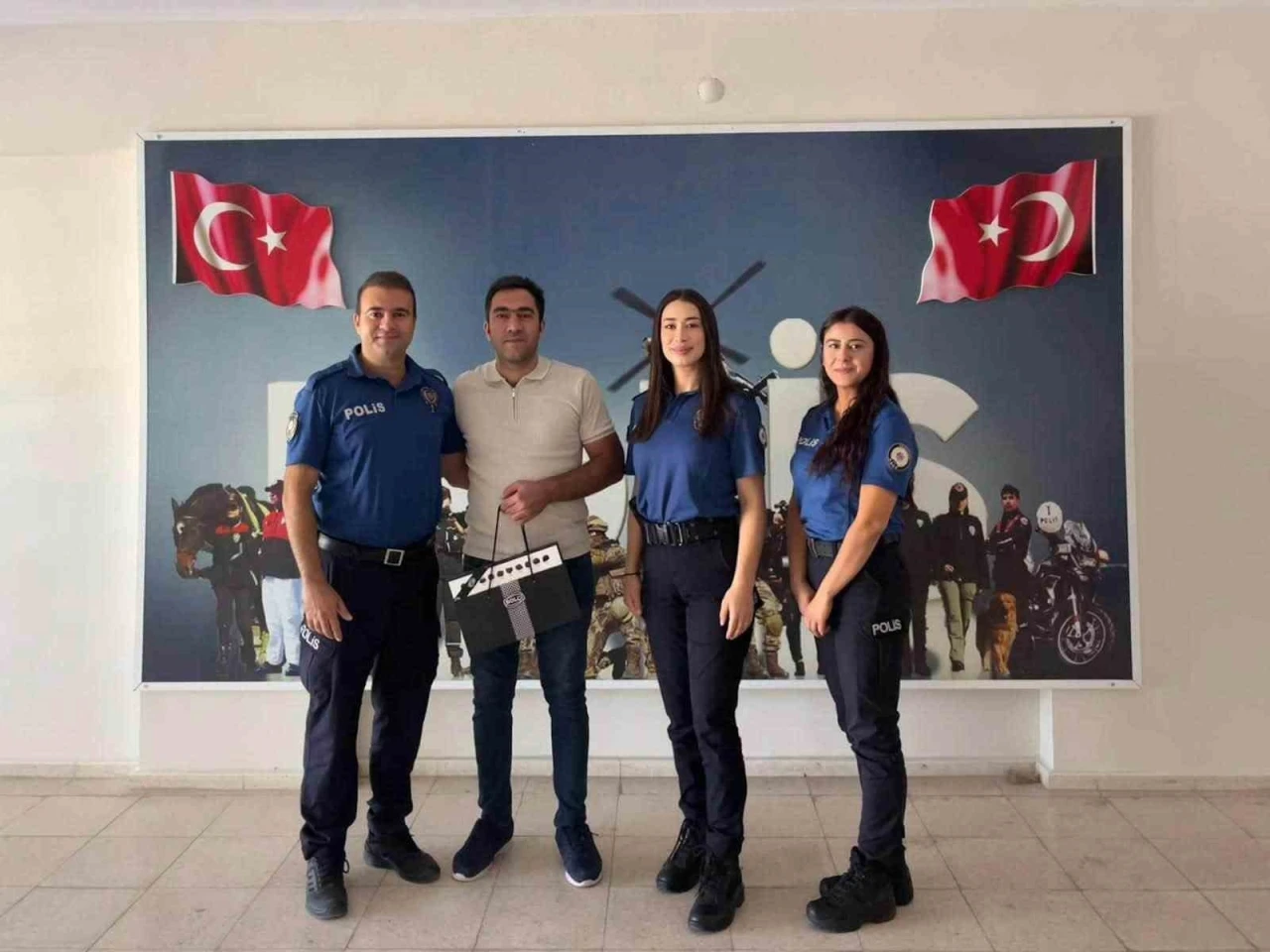 Erzincan Emniyetinden gazilere anlamlı ziyaret