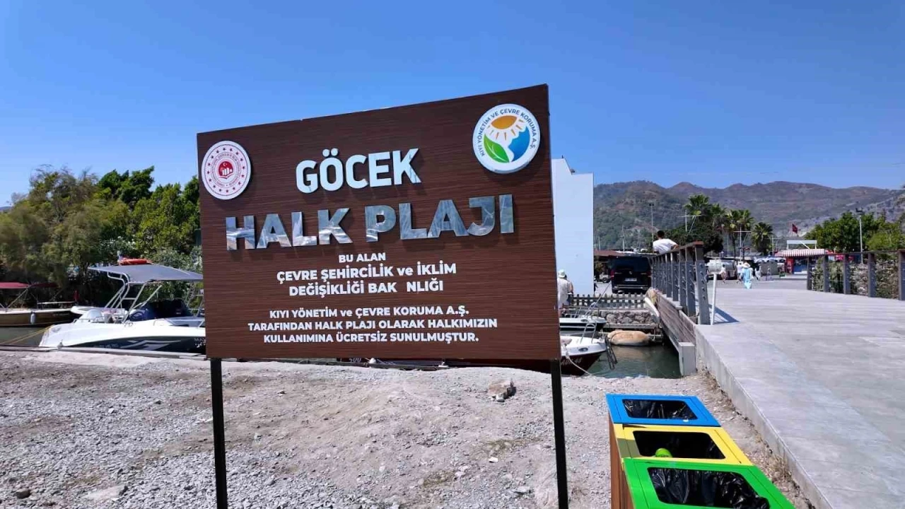 G&ouml;cek&rsquo;te temizlenen plaj vatandaşların hizmetine sunuldu