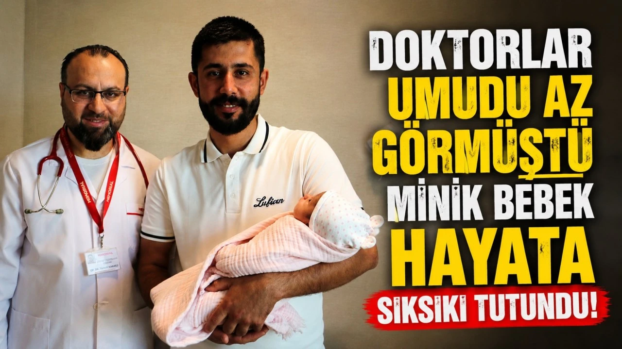 Minik Bebek Hayata Sımsıkı Tutundu