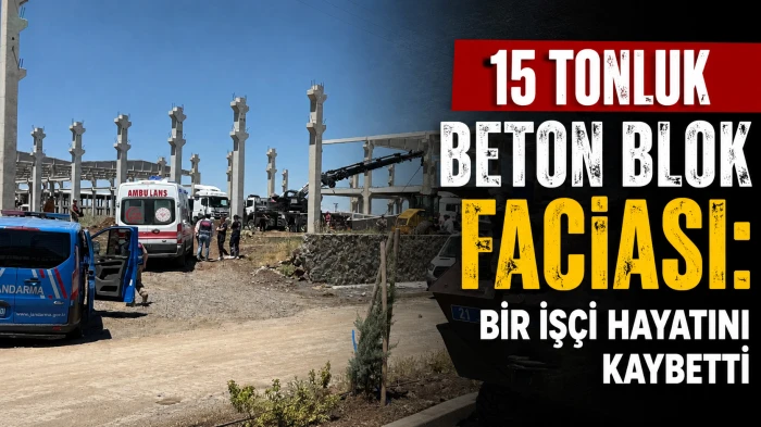 15 Tonluk Beton Blok Faciası: Bir İş&ccedil;i Hayatını Kaybetti