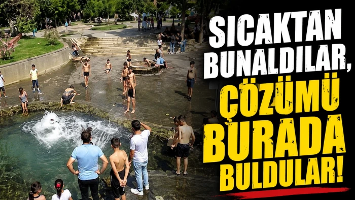 33 Derecelik Sıcakta &Ccedil;ocukların Tehlikeli Serinlik Arayışı